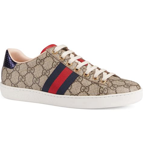 gucci sneaker bassa ace bicolor|gucci ace sneakers nordstrom.